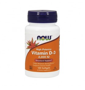 Vitamine D-3 - Now - 120caps