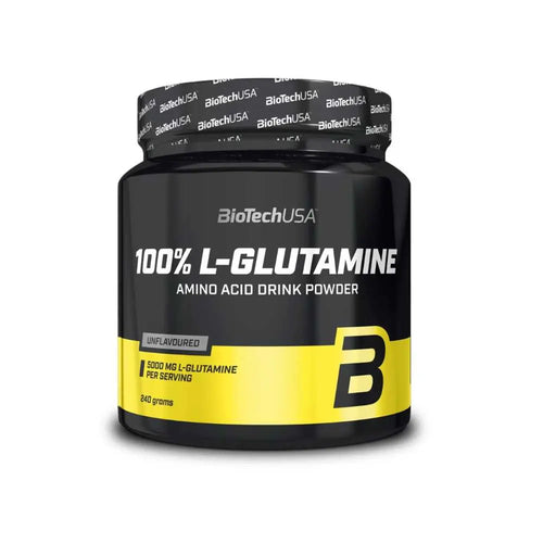 100% Glutamine 240g - BioTech BodYeti