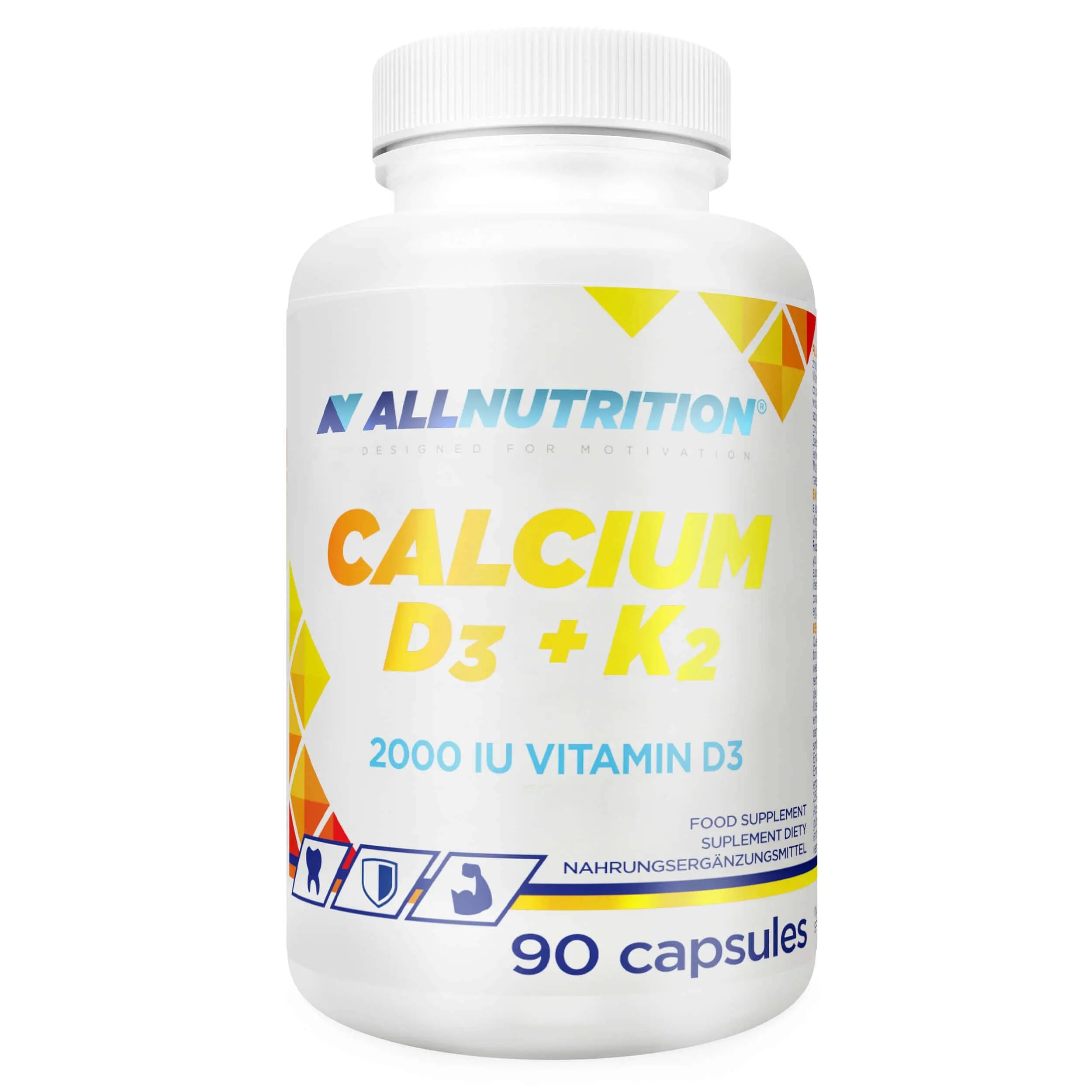 Calcium D3 + K2 90 caps - Allnutrition BodYeti