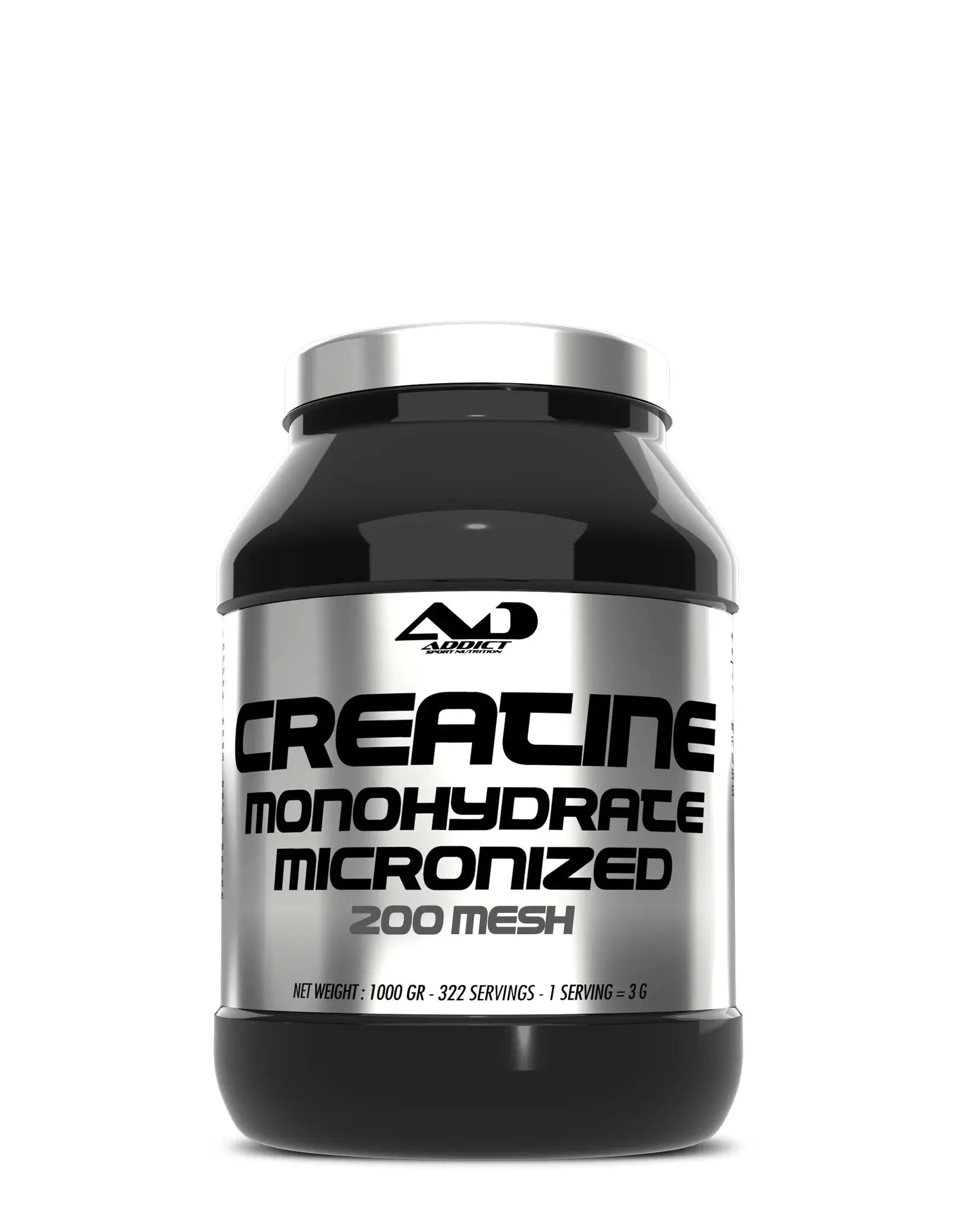 Créatine monohydrate micronized 1kg - Addict BodYeti