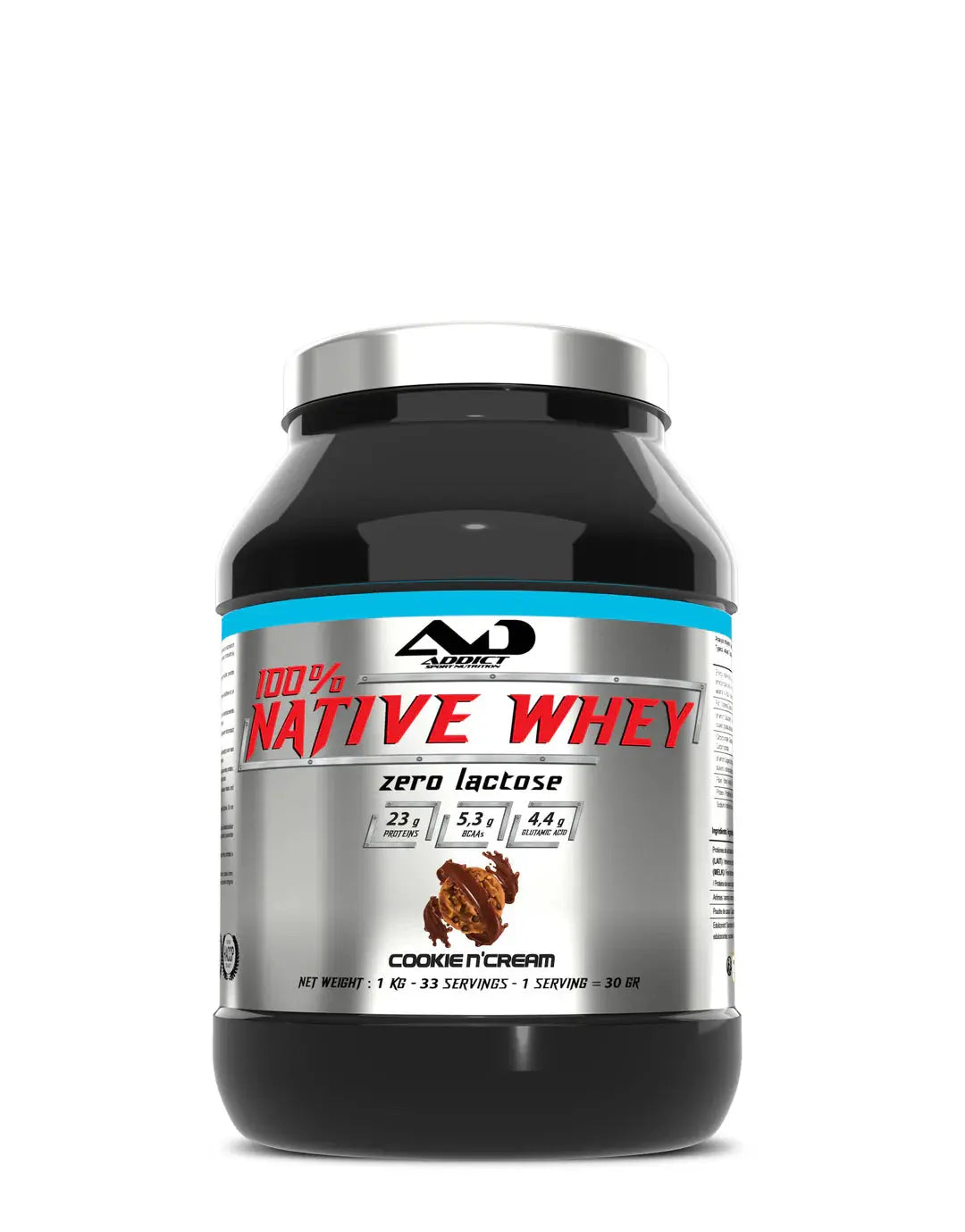 100 % Native Whey 1kg - Addict Ma boutique