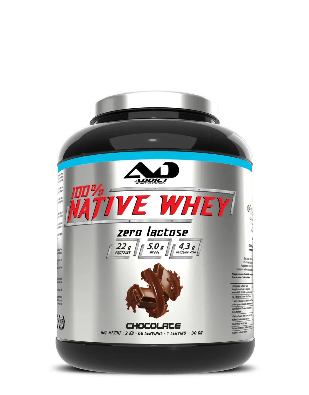 100 % Native Whey 2kg - Addict Ma boutique