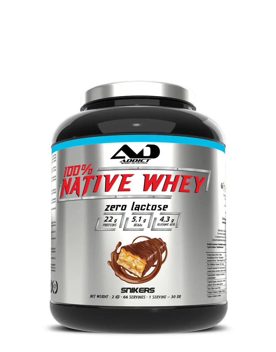 100 % Native Whey 2kg - Addict Ma boutique
