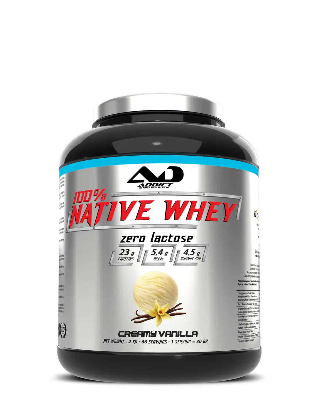 100 % Native Whey 2kg - Addict Ma boutique