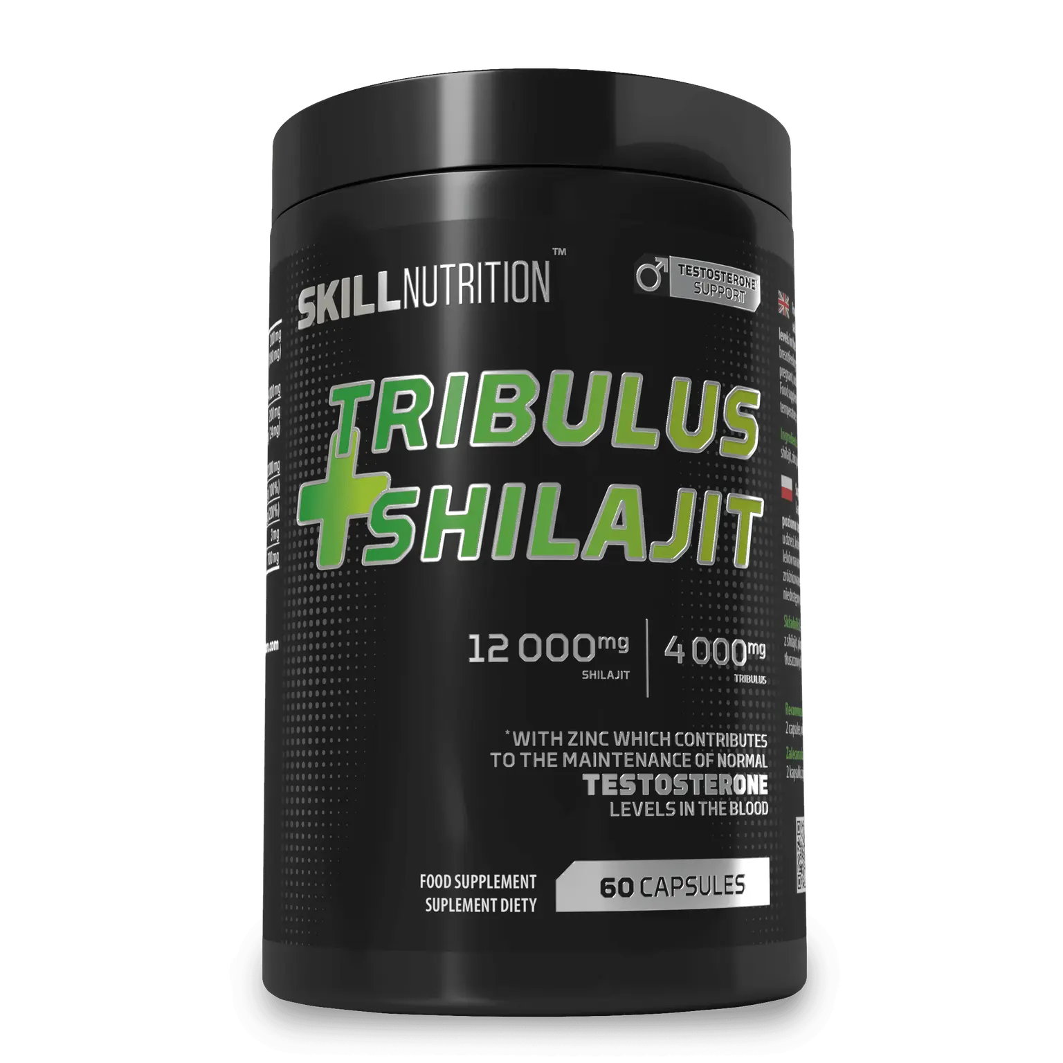Tribulus + Shilajit 60vcaps - Skill Nutrition BodYeti