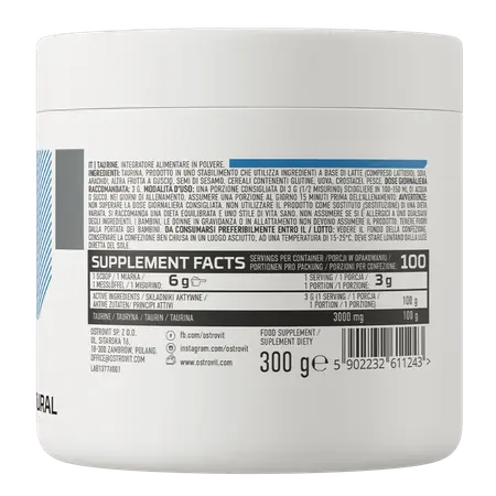 Taurine 300g - Ostrovit BodYeti