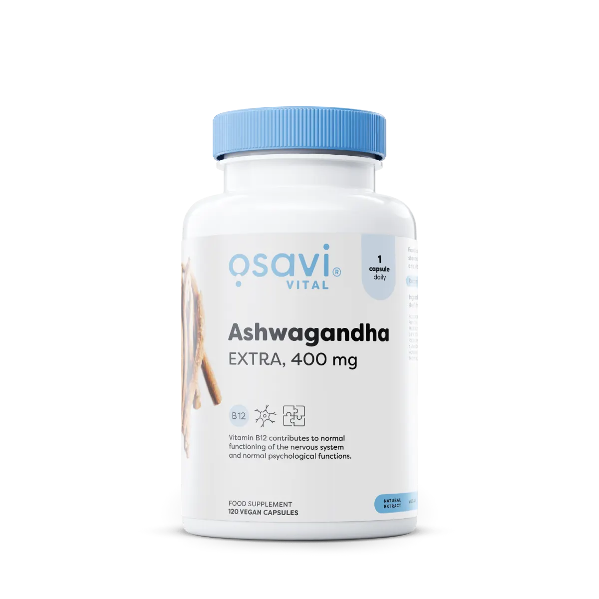 Ashwagandha Extra 400mg 120vcaps - Osavi BodYeti