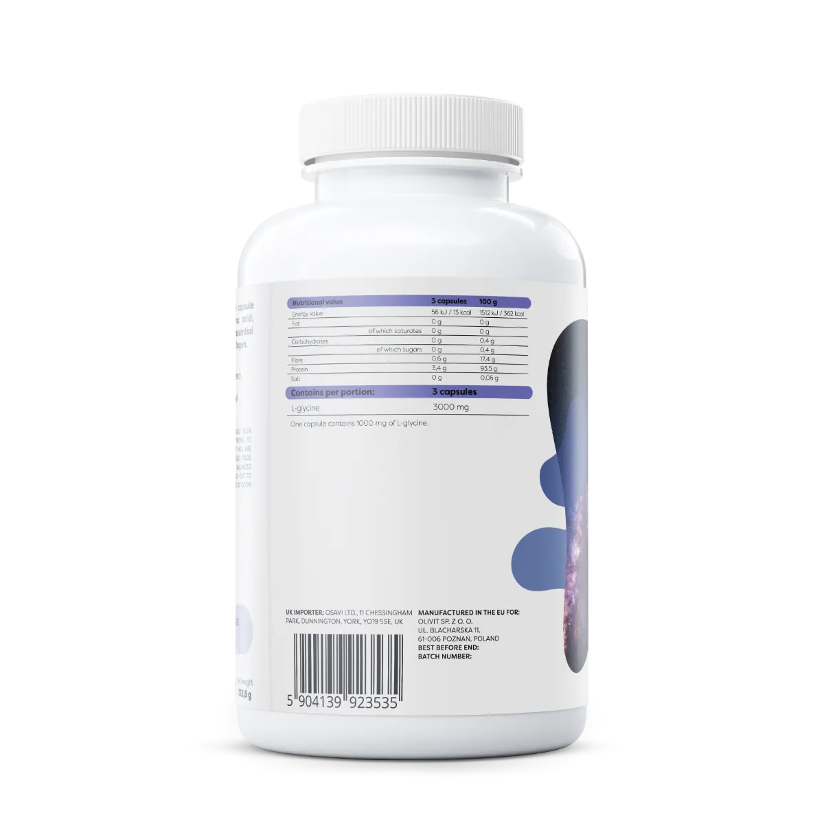 Glycine 1000mg 120vcaps - Osavi BodYeti