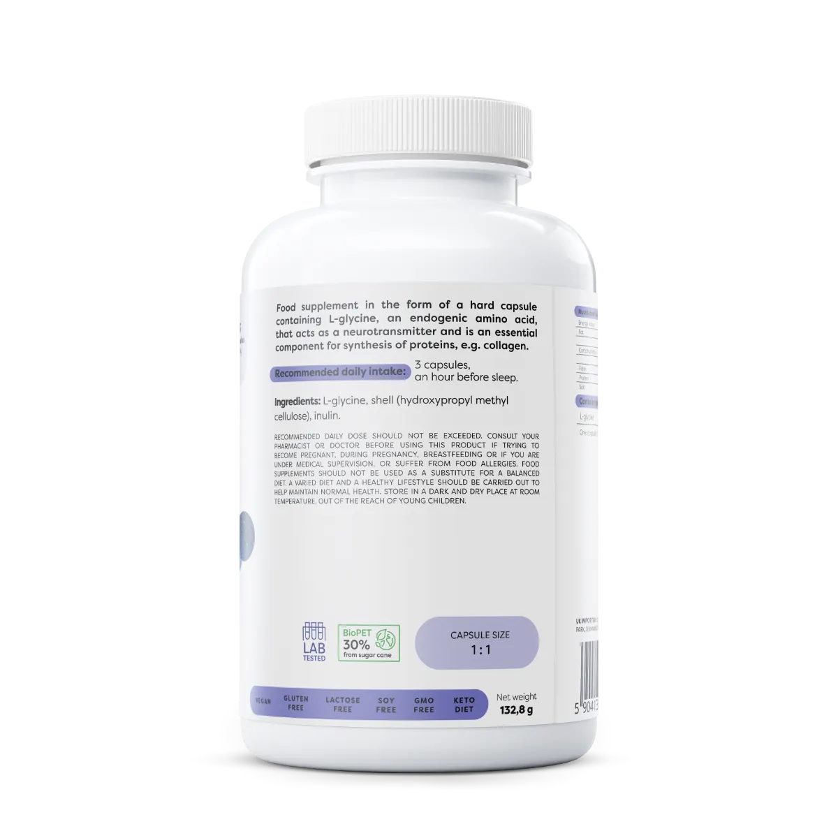 Glycine 1000mg 120vcaps - Osavi BodYeti