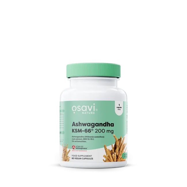 Ashwagandha KSM-66 200mg 60vcaps - Osavi BodYeti