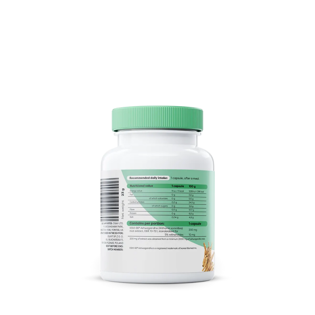 Ashwagandha KSM-66 200mg 120vcaps - Osavi BodYeti