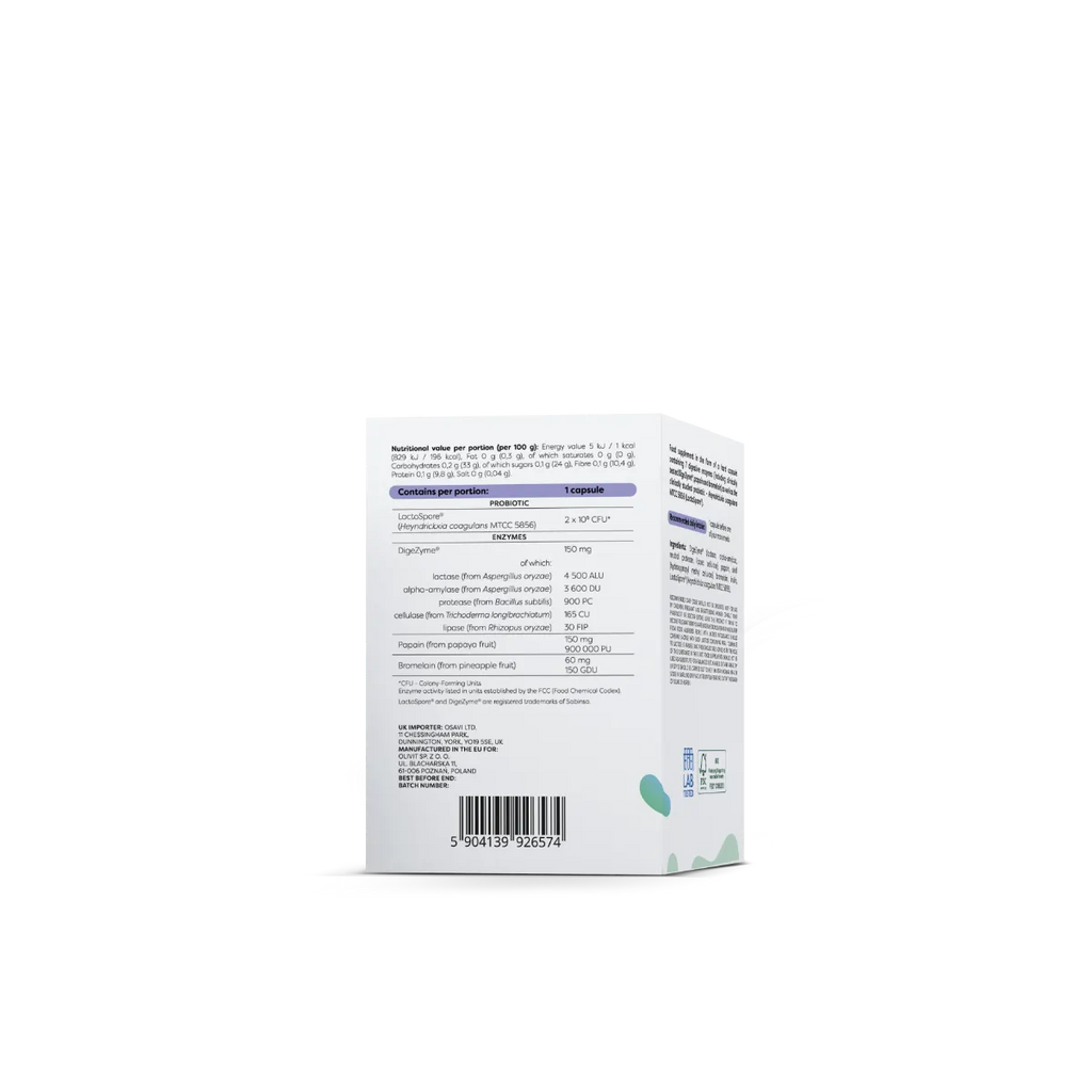 Digestive enzymes + probiotic 60vcaps - Osavi BodYeti