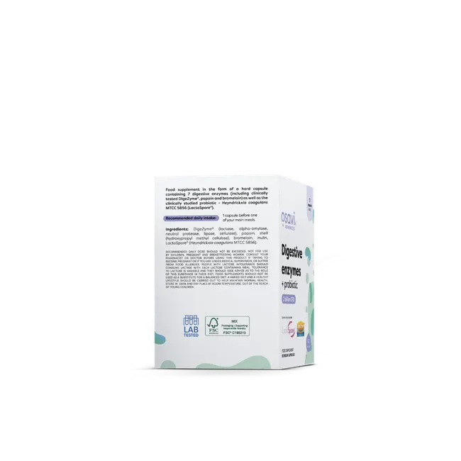 Digestive enzymes + probiotic 60vcaps - Osavi BodYeti