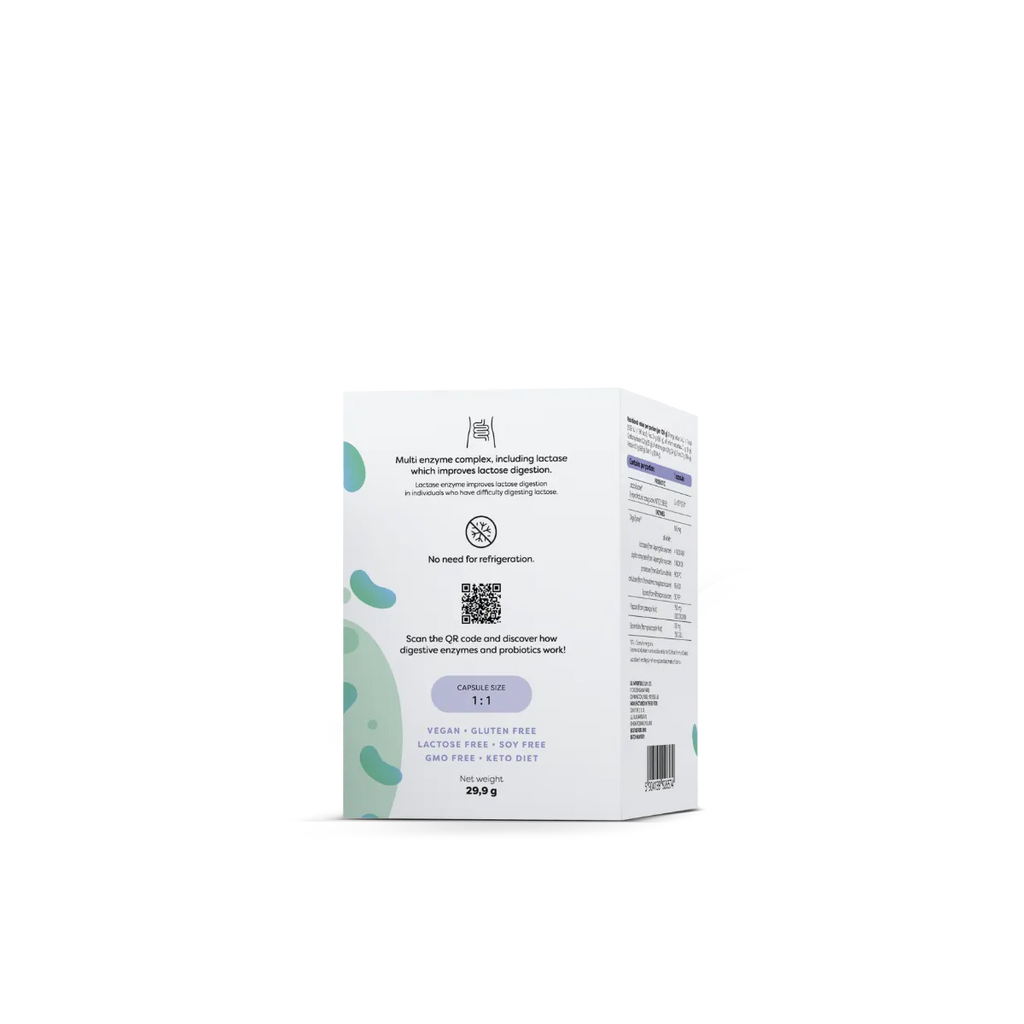 Digestive enzymes + probiotic 60vcaps - Osavi BodYeti