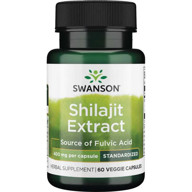 Shilajit Extract 400mg 60vcaps - Swanson BodYeti