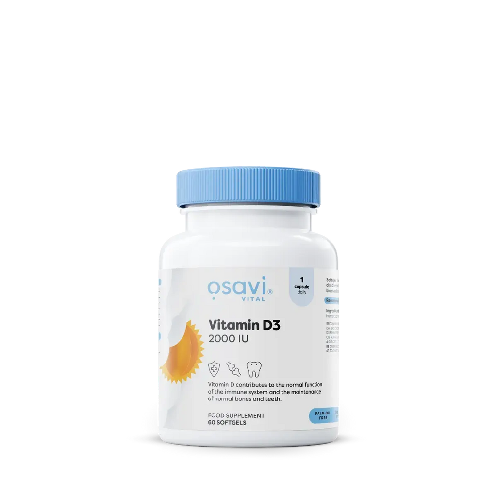 Vitamine D3 2000IU 60caps - Osavi BodYeti