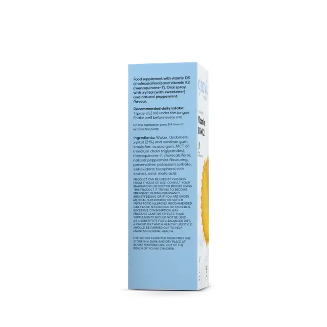 Vitamine D3 + K2 Oral Spray 25ml - Osavi BodYeti